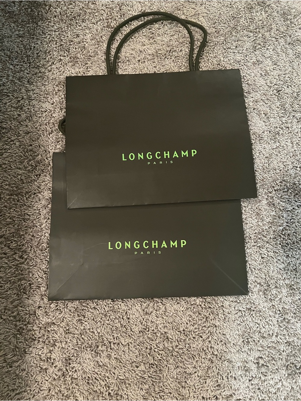2 Longchamp retail shopping/ gift bags